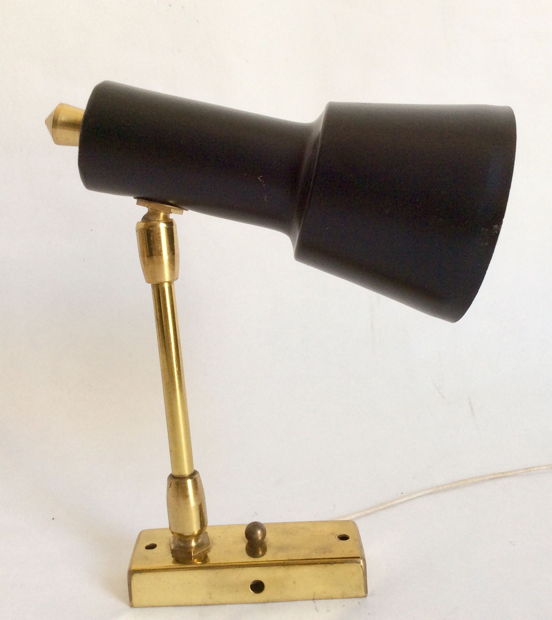 Pair of aluminor wall light France 50s/60s