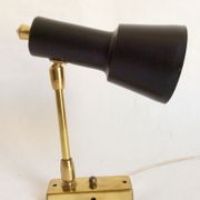 Pair of aluminor wall light France 50s/60s
