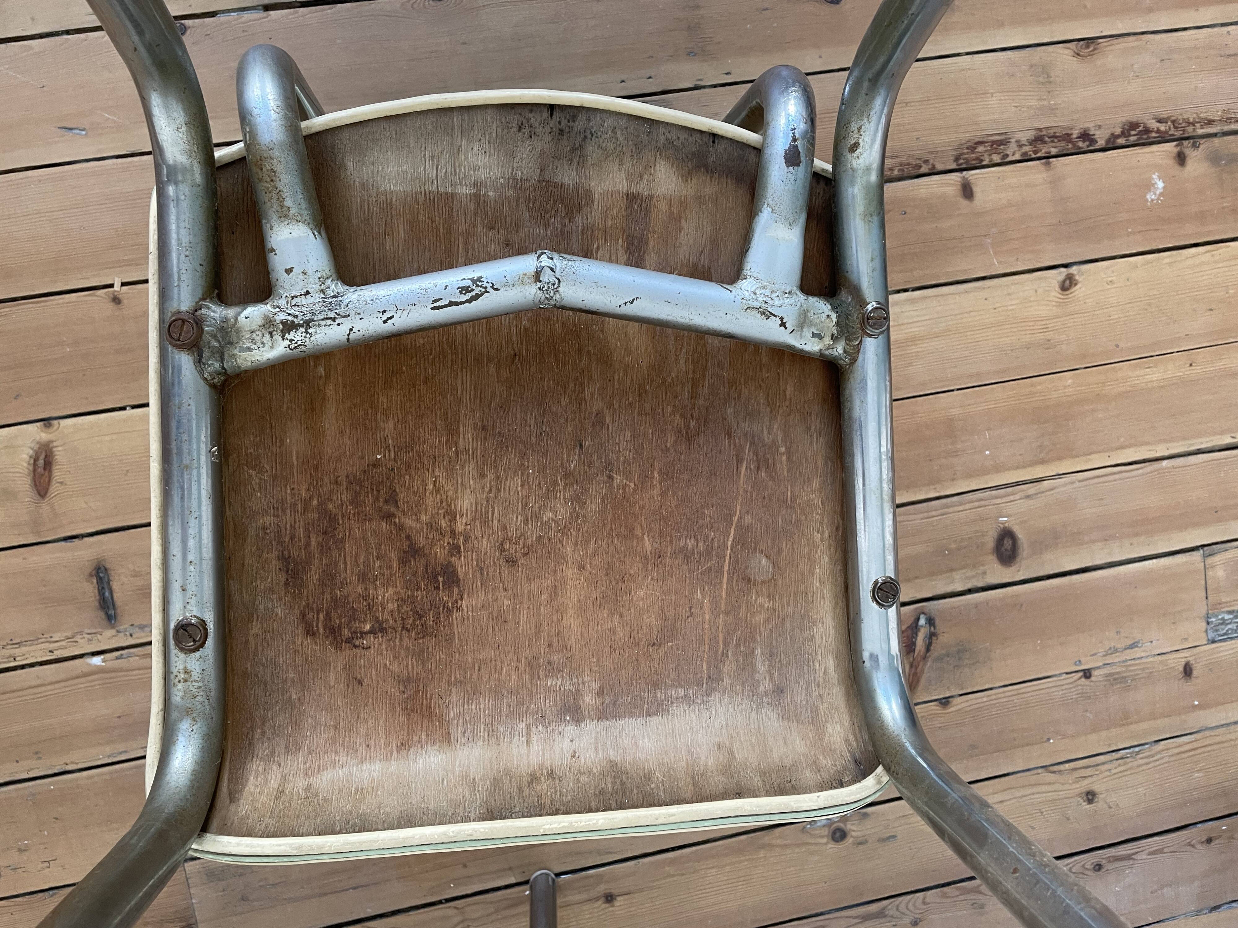 Set of 2 1950s bistro chairs