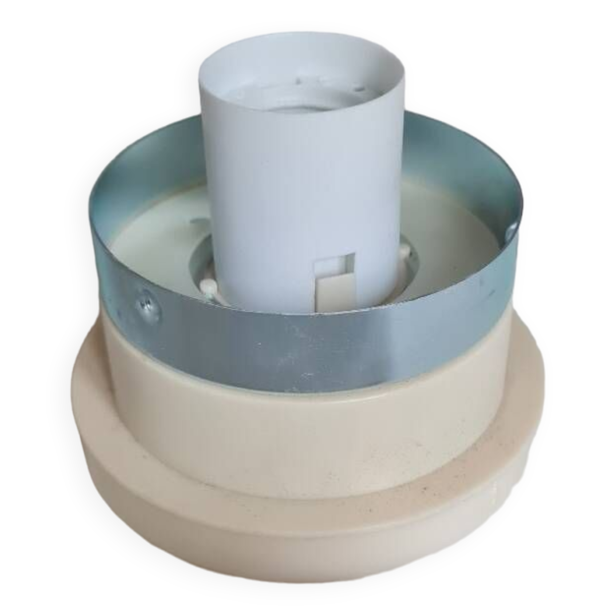 Opaline glass and ceramic wall light