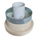 Opaline glass and ceramic wall light