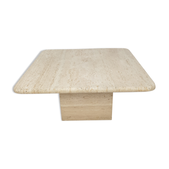 Italian travertine coffee table, 1980