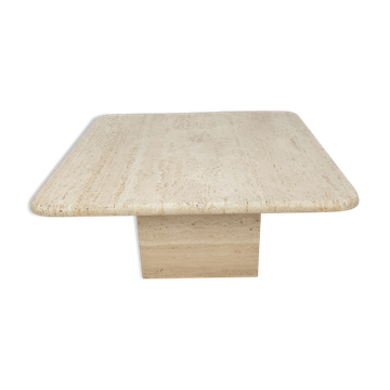 Italian travertine coffee table, 1980