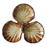 Large scallop shell dish – French earthenware – 1950s–70s – Vintage