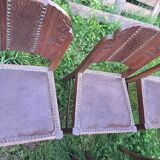 Set of 6 art deco chairs.