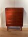 Vintage Scandinavian high chest of drawers in teak "Rigmor"