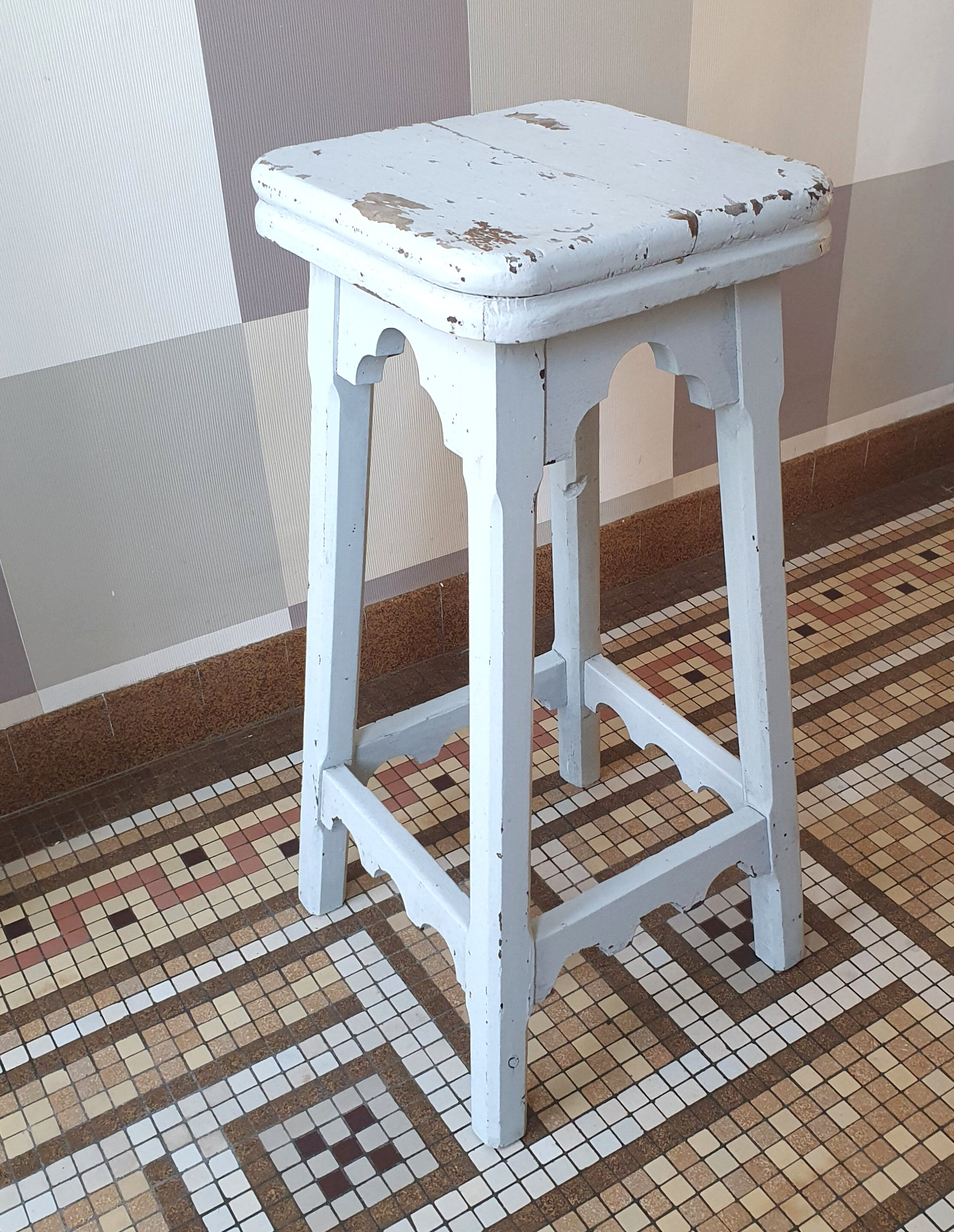 Vintage wooden stool