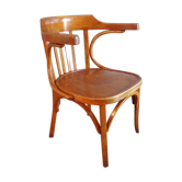 Baumann armchair old curved wood