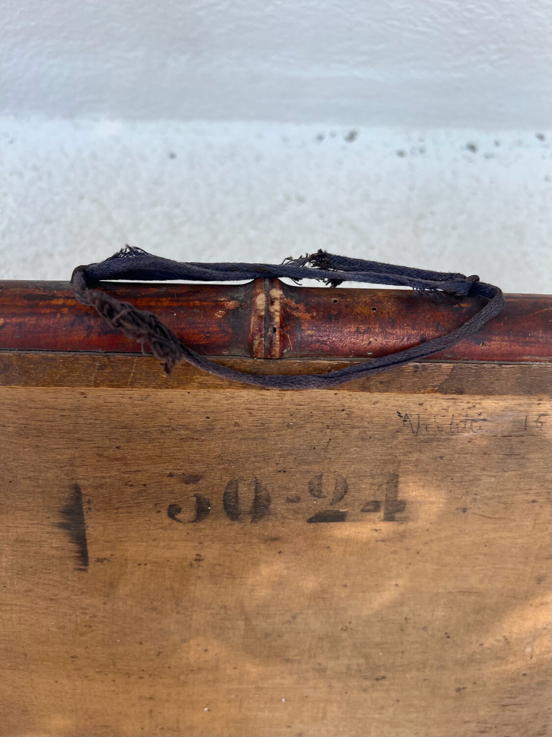 Vintage bamboo mirror 1960