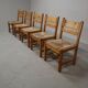 Set of 5 vintage chairs by Tage Poulsen for Gramrode Møbelfabrik, 1970's