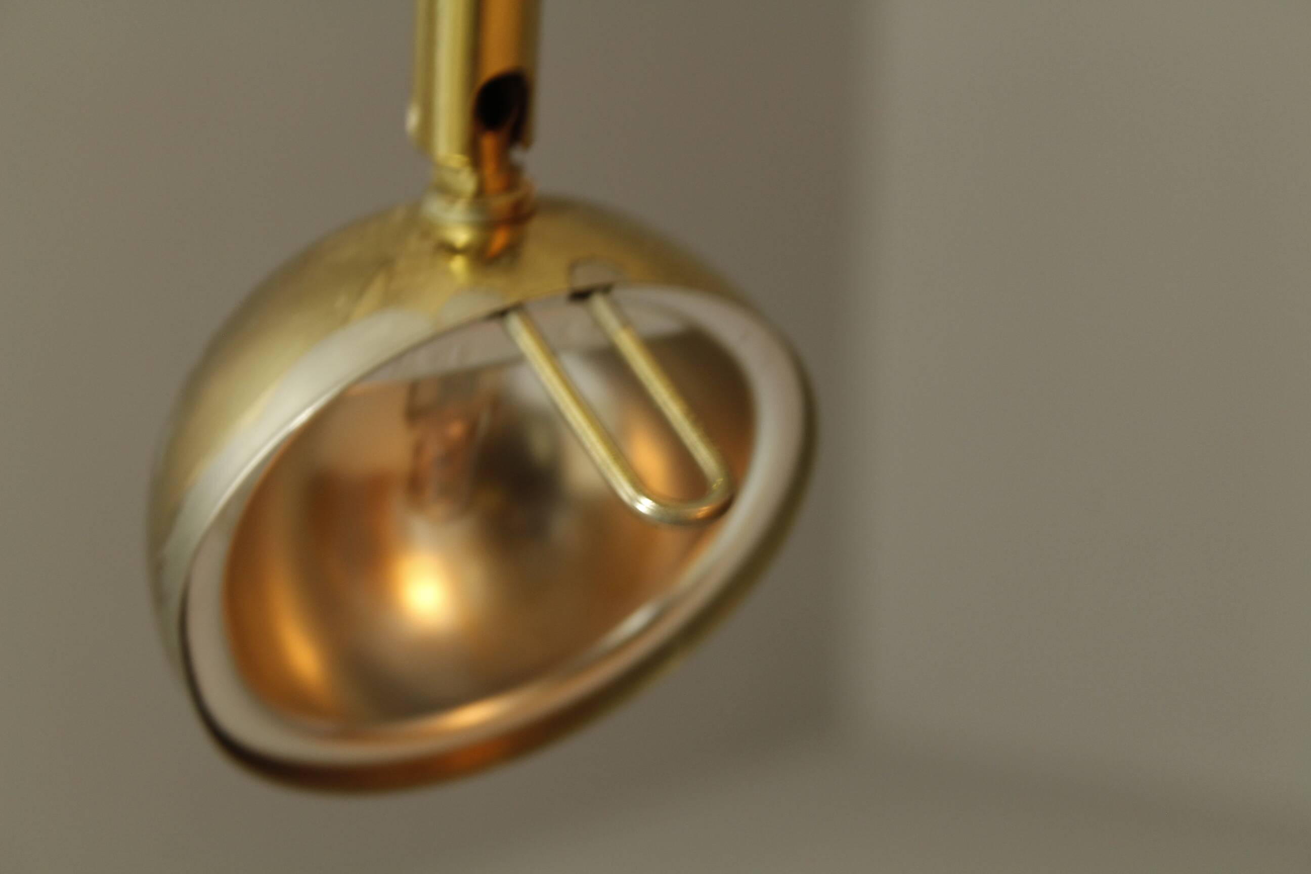 Brass Floor Lamp from Massive, Belgium, 1980s