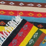 Traditional Berber multicolored carpet   65x105cm