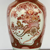 Porcelain vase mounted in lamp