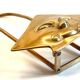 Display star shape mail holder in vintage brass
