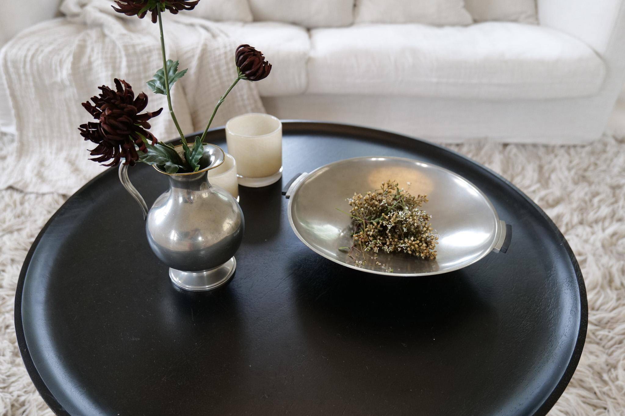 Vase / Sculptural Decanter Art Deco in Tin Sweden GAB 1930s