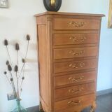 Semainier, commode 7 tiroirs en bois massif
