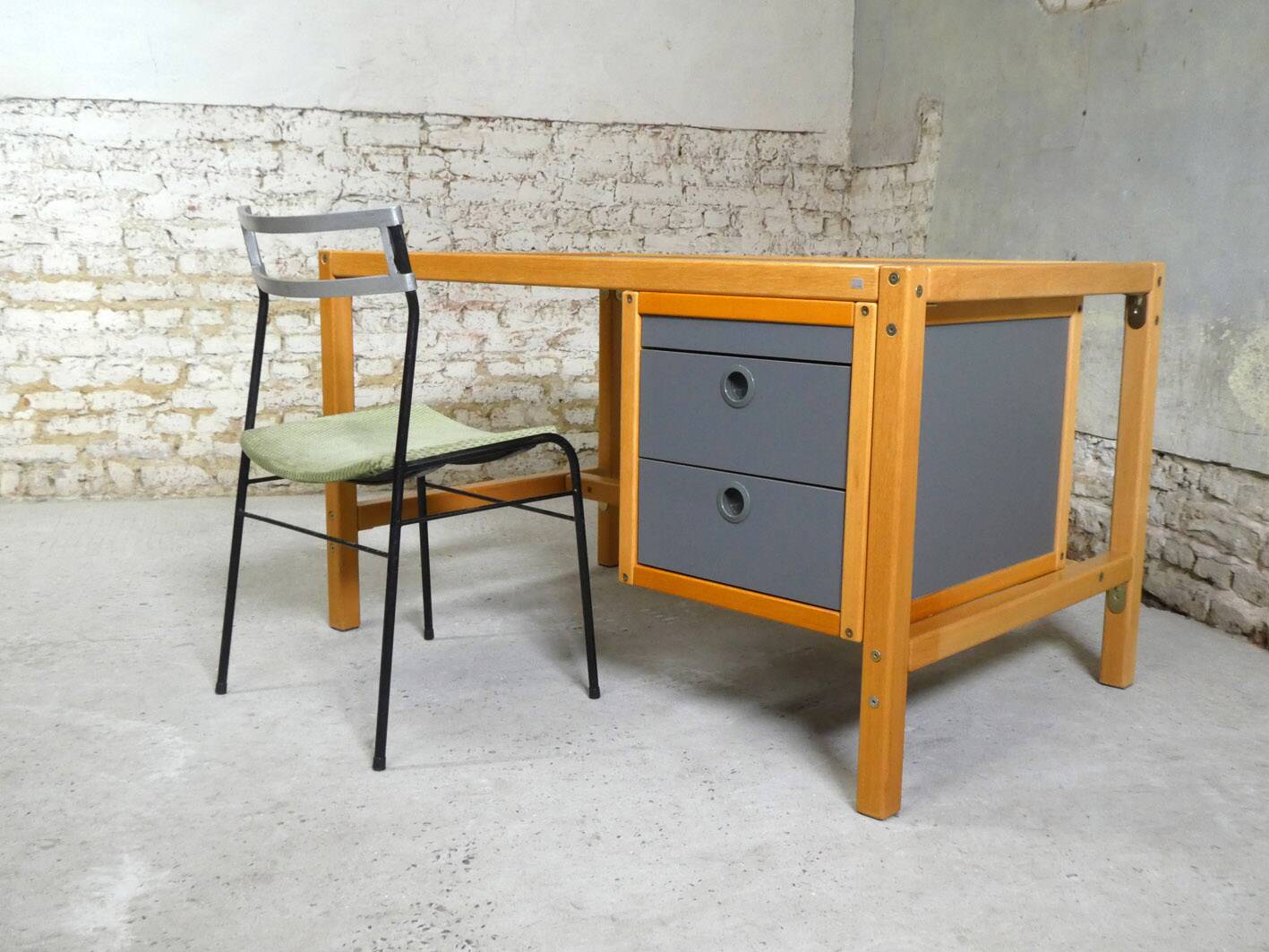 Elm desk, New Forms, 1980