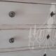 Old walnut dresser style Louis Philippe grey patina