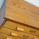 German beech industrial apothecary cabinet, mid-20th century