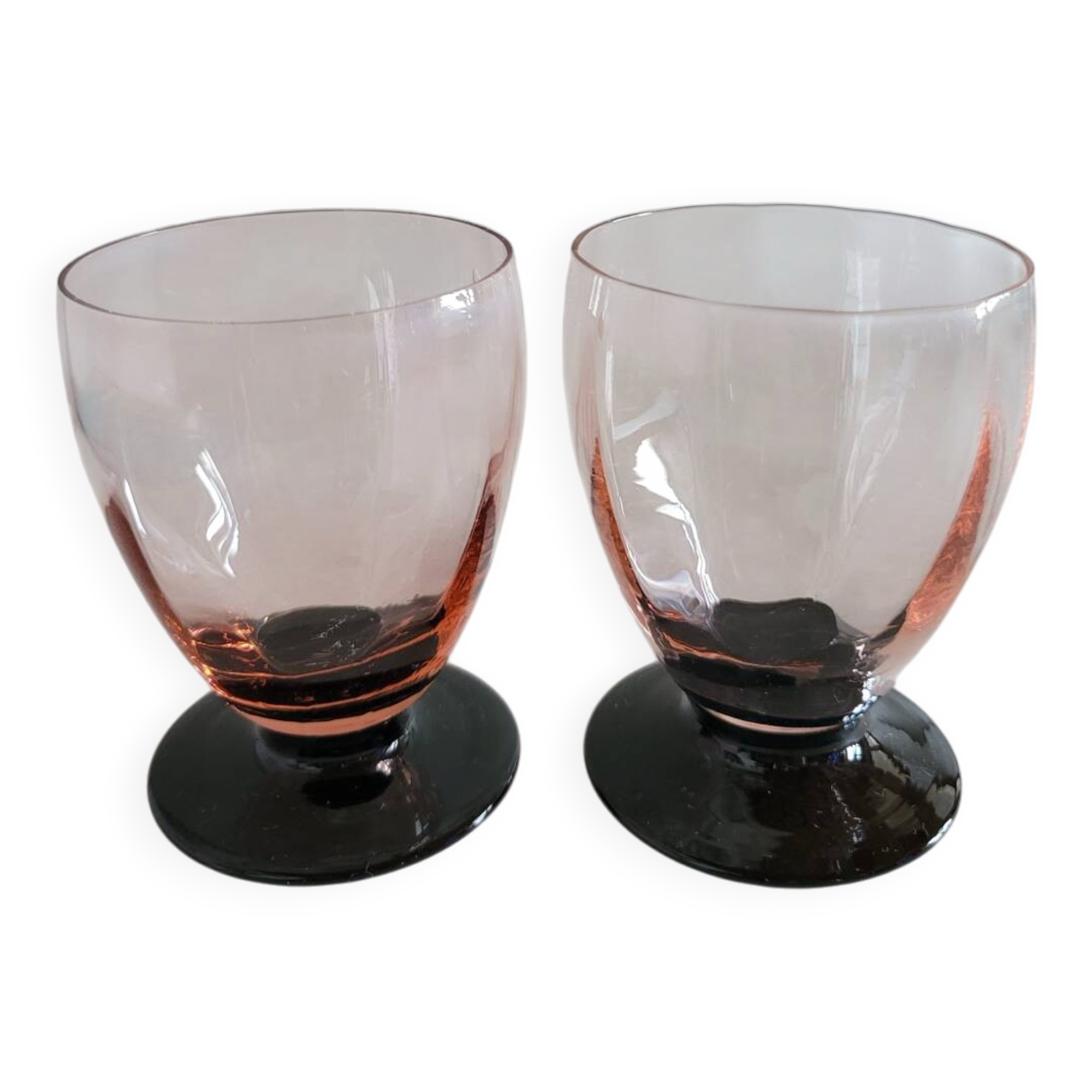 2 verres vintage