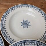 Set of 6 old ceramic soup plates, Primax saint model