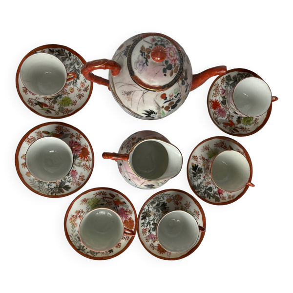 Service à thé en porcelaine fine 14 pièces