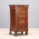 Antique Louis-Philippe bedside table in walnut, Italy, 19th century.
