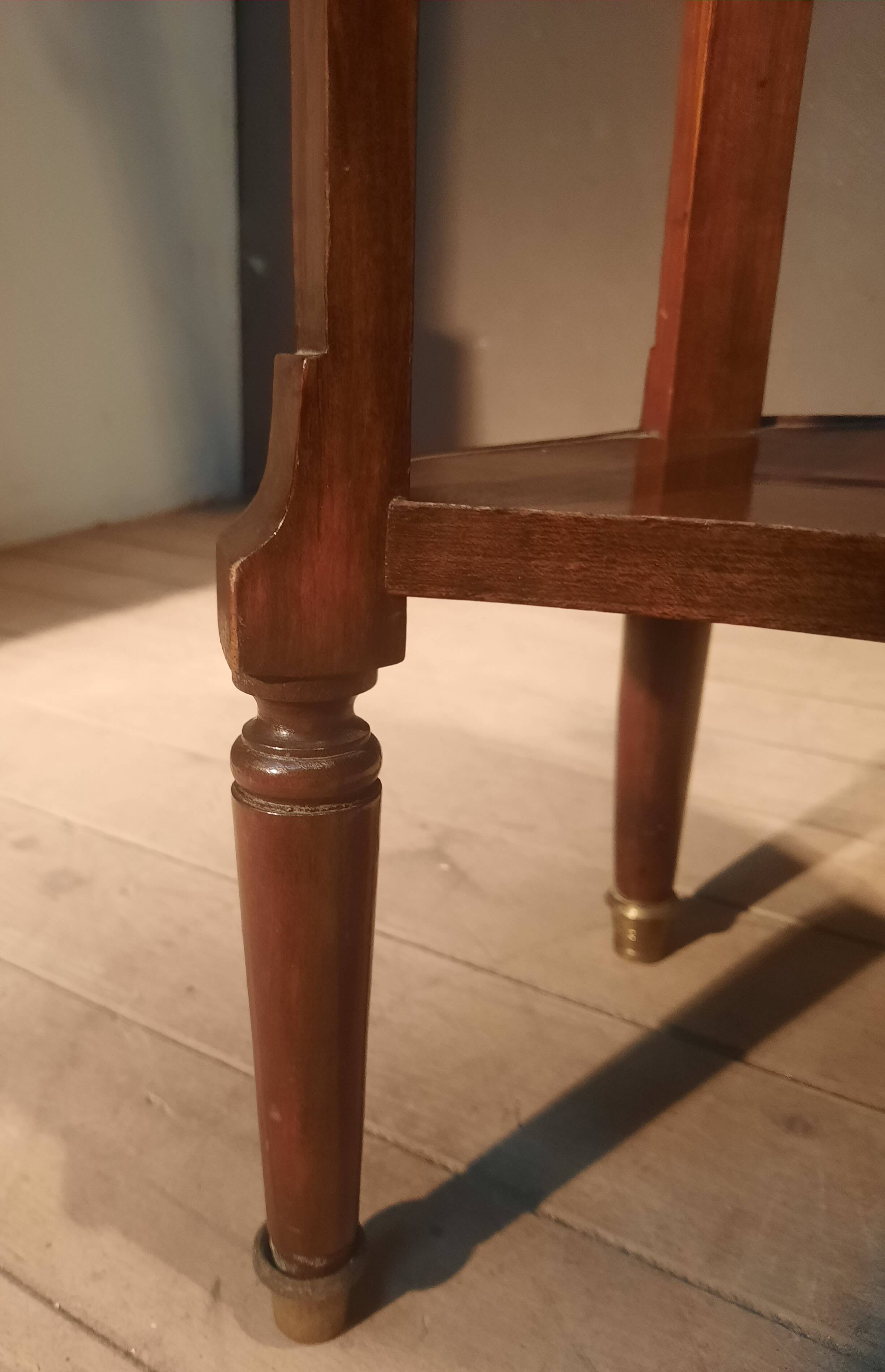 Louis XVI style marble top side table