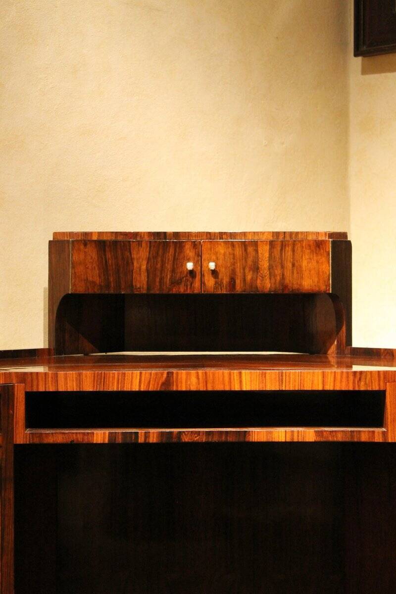 Art Deco Veneer Writing Desk or Vanity Table, 1920s