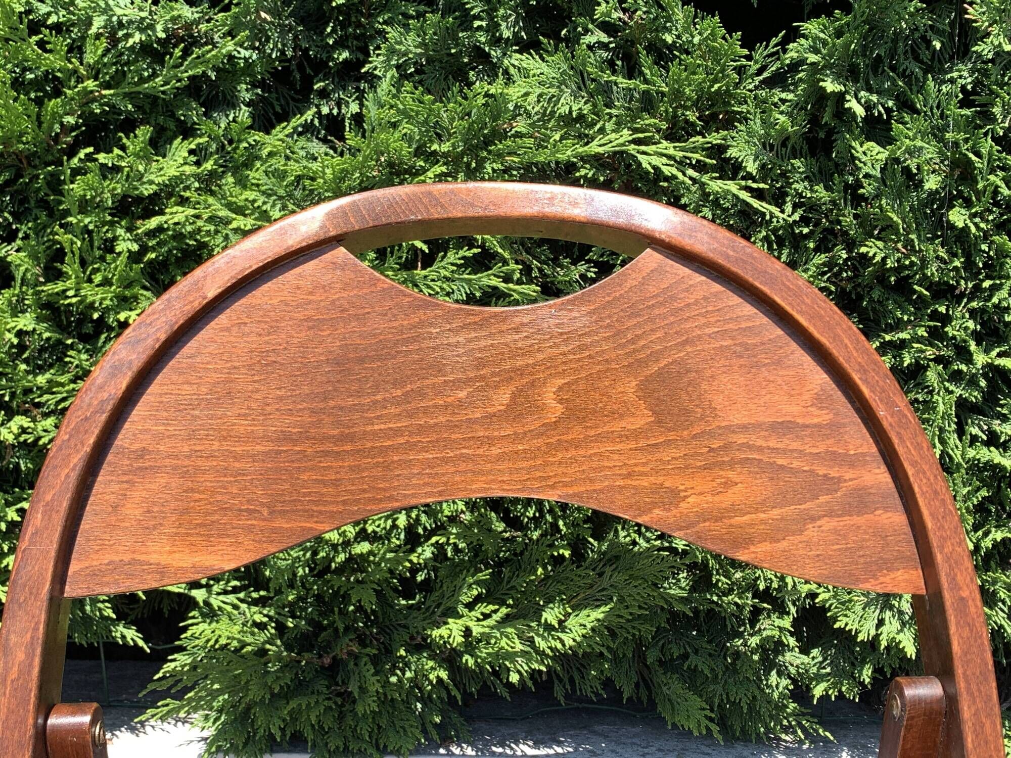 6 wooden folding chairs Stol Kamnik Yugoslavia design Zascitni Zhak