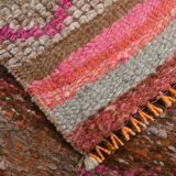 3x10 Pink & Brown Oriental Vintage Runner, 90x317Cm