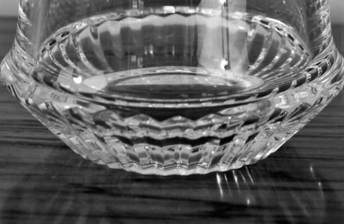 Art Deco crystal whisky decanter, 1950