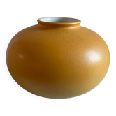 Round yellow vase stamped W. Germany 690-12 – Vintage
