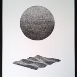 "sunset"encre de chine