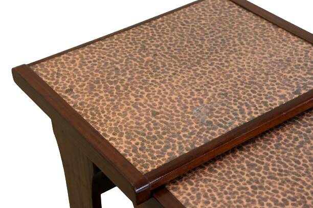 mid century  Copper nesting tables 'Birstall'