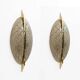 Pair of Modern Italian Murano Glass and Brass Sconces