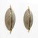 Pair of Modern Italian Murano Glass and Brass Sconces