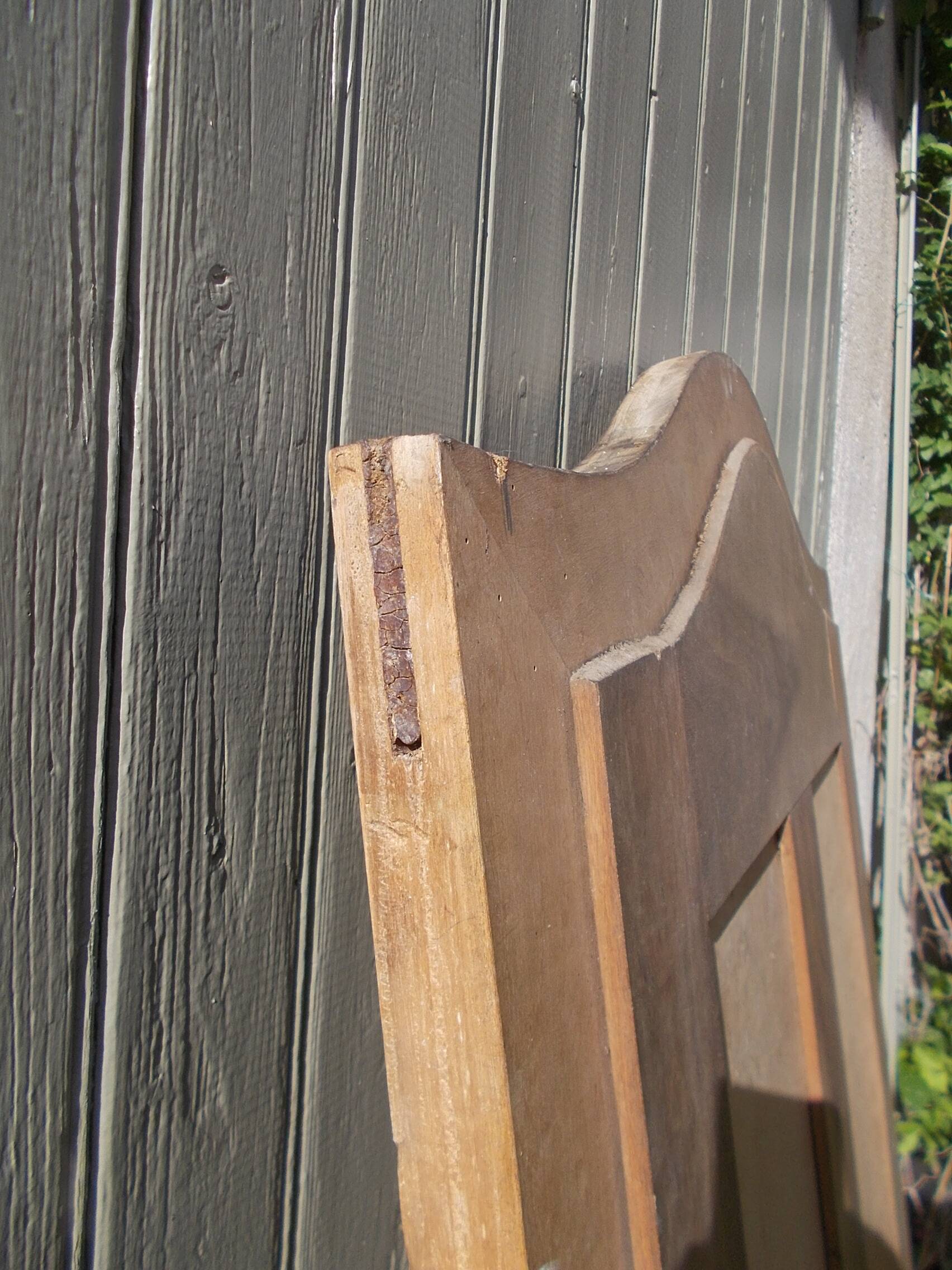 Wooden mirror door