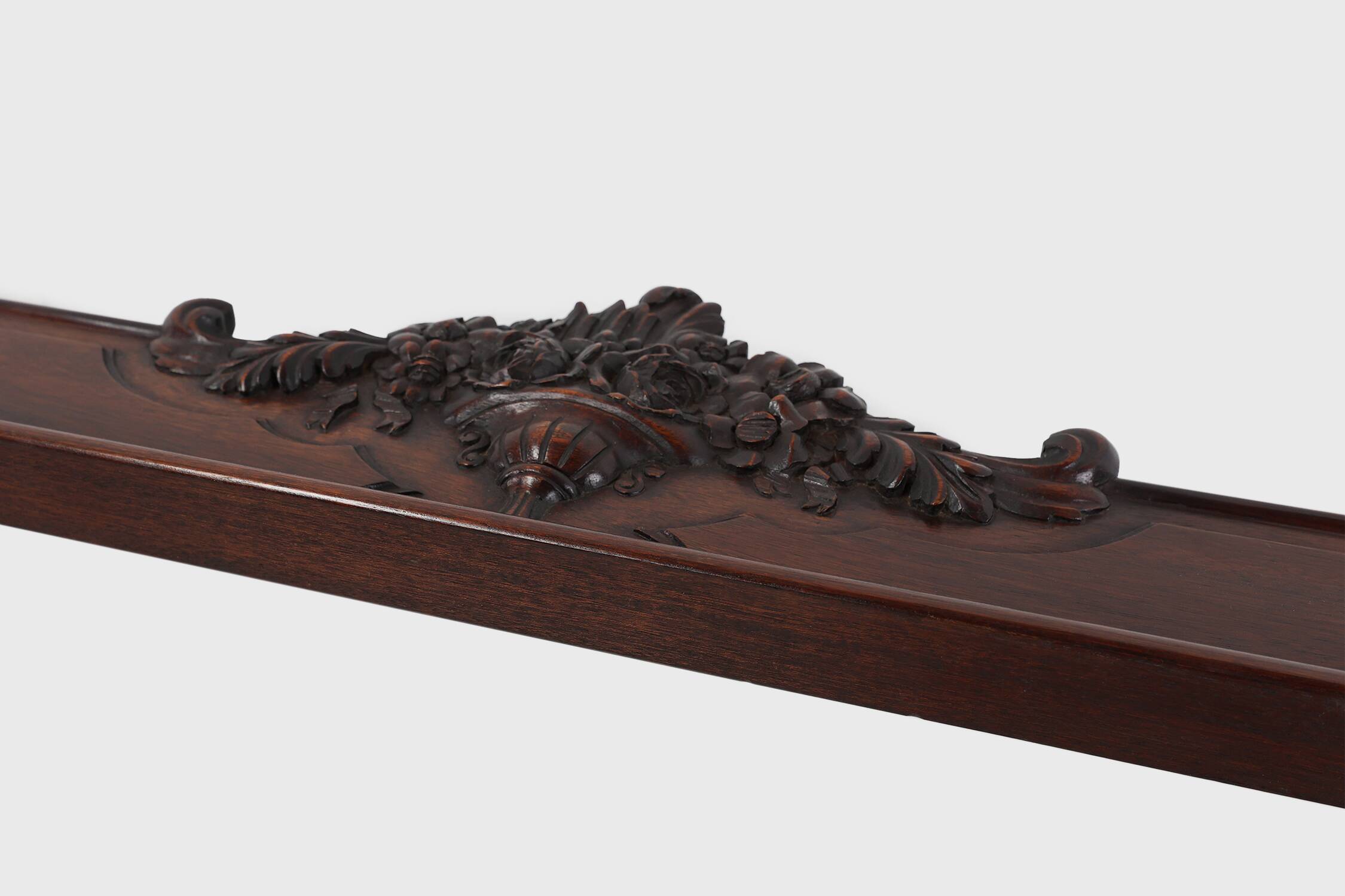 Antique sculpted oak frieze or wall ornament, France ca. 1900
