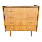 Vintage chest of drawers with 4 drawers by Capelle, circa 1960s.