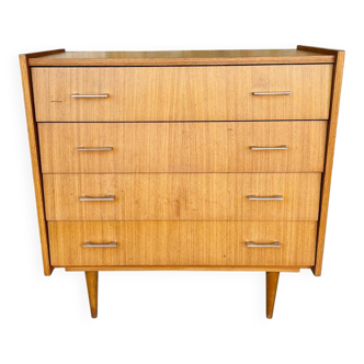Vintage chest of drawers with 4 drawers by Capelle, circa 1960s.