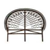 Tête de lit  rotin peacock vintage 180 cm