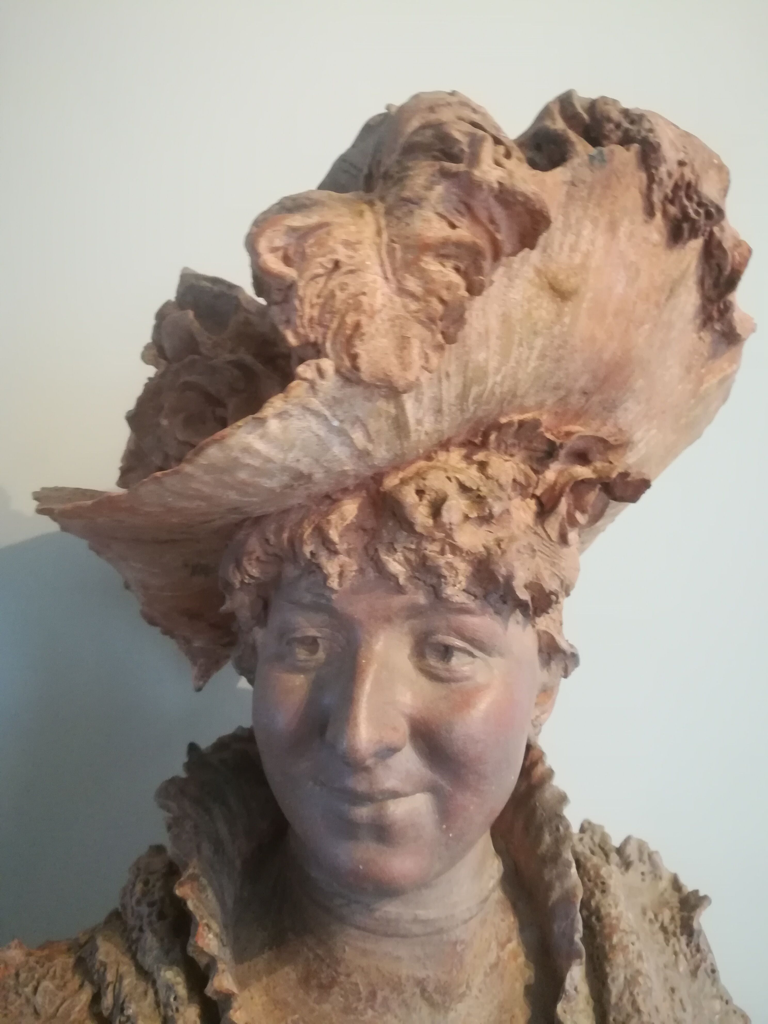 Bust signed D. Van Den Bossche in terracotta