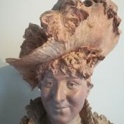 Bust signed D. Van Den Bossche in terracotta