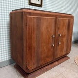 Large Art Deco sideboard in rosewood and marble (renovated)