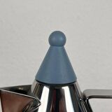 Postmodern German stainless steel kettle by Fissler, 1980s.