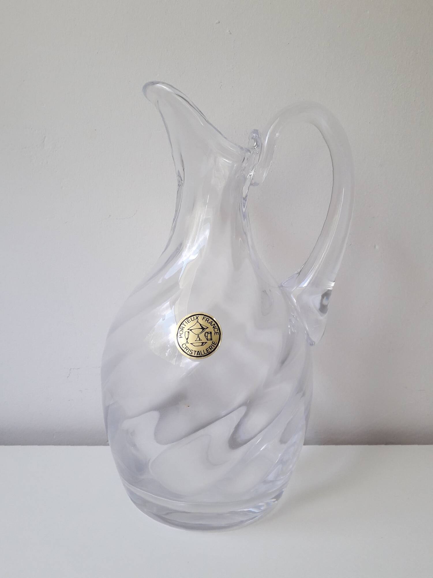 Portieux France crystal carafe (A2)