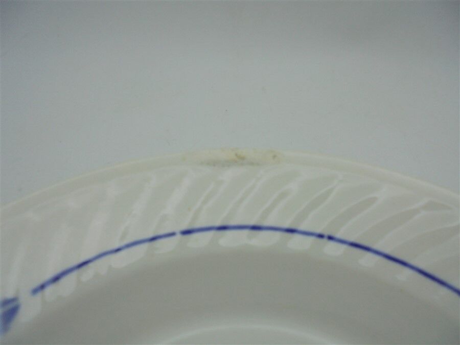 Old flat hollow blue flower decoration