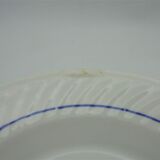 Old flat hollow blue flower decoration