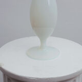 Vase soliflor blanc laiteux nacré